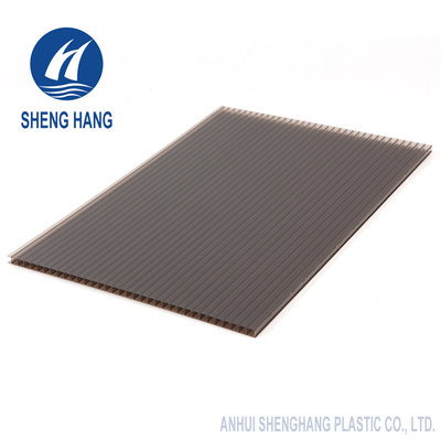 WAND-Polycarbonats-Blatt-Werkstätten SGS 10mm Doppel, dieblatt-Bronze überdachen