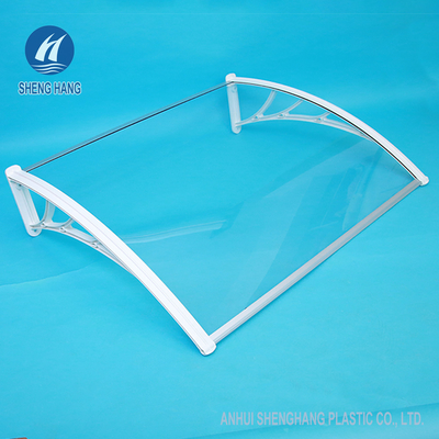 Kunststoffträger-Rahmen-feste Polycarbonats-Platten-Markise für Haus und Geschäft