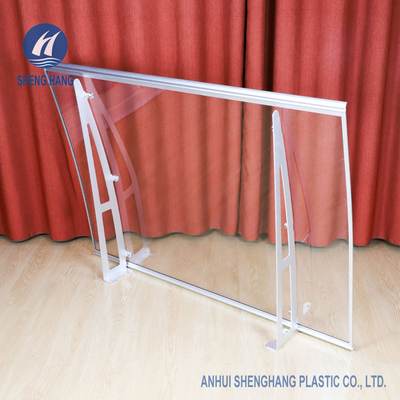 55&quot; X 35&quot; gebogene Polykarbonats-Überdachung Alu-Klammer-Fenster-Tür-Markise