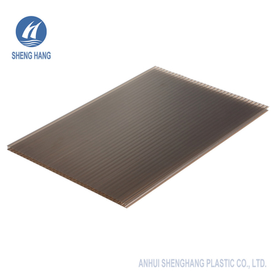 Plastik-PC Doppelwand-Polycarbonats-Höhlen-Blatt-Grün