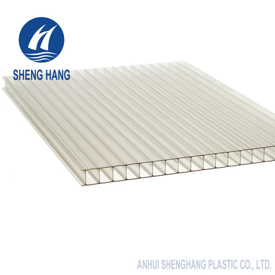 6mm doppel-wandiges Polycarbonats-Blatt klar und gefärbt