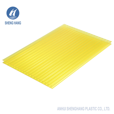 8mm Polycarbonats-Höhlen-Blatt-UVschutz-Zwillings-Wand