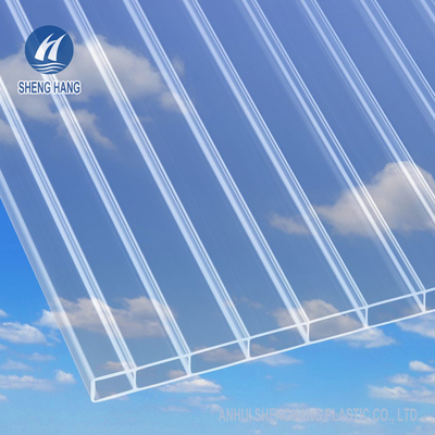 8mm Polycarbonats-Höhlen-Blatt-UVschutz-Zwillings-Wand