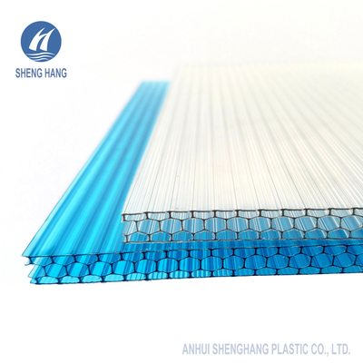 Anti-UVantiauswirkungs-Bienenwaben-Polycarbonat täfelt Plastik-PC Wärmedämmung