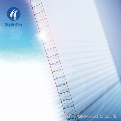 Klare hohle multi UV-Beständigkeit des Wand-Polycarbonats-Blatt-5.8m 6m