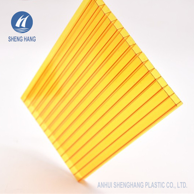 Bronze-Twinwall Polycarbonats-Blatt UL94 V0 6mm färbte 10mm