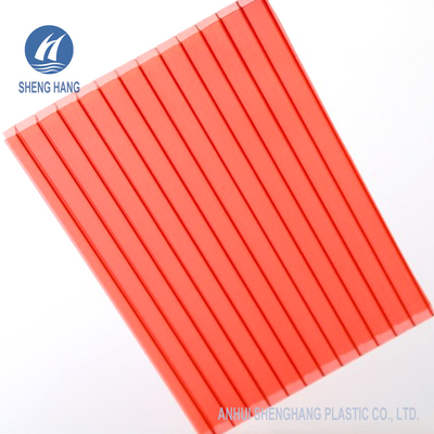 Bronze-Twinwall Polycarbonats-Blatt UL94 V0 6mm färbte 10mm