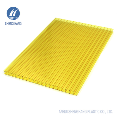 ODM färbte wand-Polycarbonats-Blatt-Garten-Überdachung Eco 6mm die Doppel