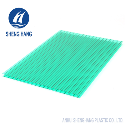 Farbiges Plastikdoppelwand-Polycarbonats-Blatt Eco 4x8 UL94 V2 flammhemmend