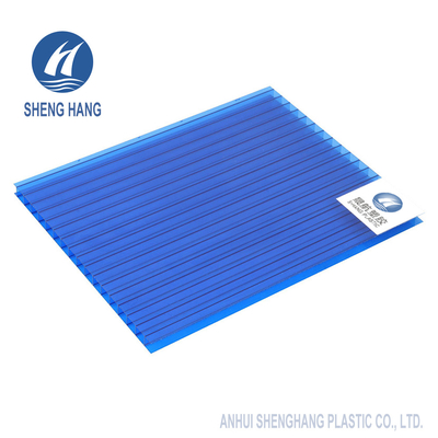 Klares Doppelwand-Polycarbonat bedeckt 2.1*6m PC Brett-Dach-Koextrusions-UVbeweis