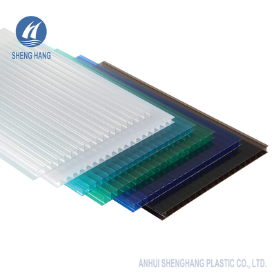 Errichtender Dach PC Höhlen-Doppelwand-Polycarbonats-Blatt-Antikratzer dauerhaftes 80um