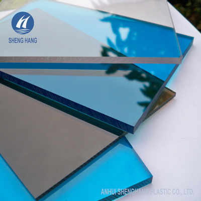 Blaue abgetönte Polycarbonats-Kunststoffplatte-heiße gebildete Wetterbeständigkeit