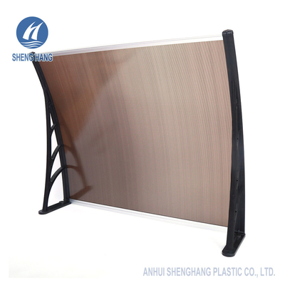 Leichtes Polycarbonats-Plastikmarkise Brown SGS