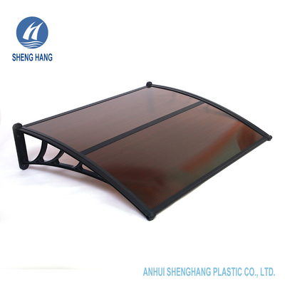 1.2*1m Anti-UV des Aluminiumpolycarbonats-Tür-Überdachungs-langlebigen Gutes