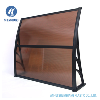 1.2*1m Anti-UV des Aluminiumpolycarbonats-Tür-Überdachungs-langlebigen Gutes