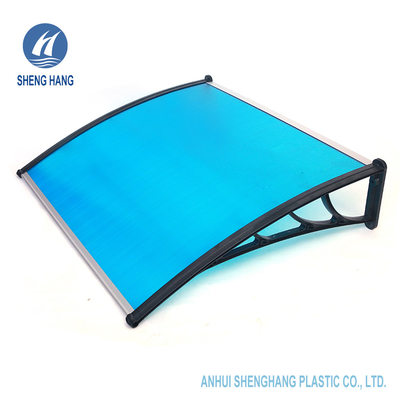 Plastiktür-Polycarbonats-Plastikmarkise wasserdichte Antiverschleiß-SGS-Terrasse PC Regen-Halle