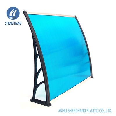 Plastiktür-Polycarbonats-Plastikmarkise wasserdichte Antiverschleiß-SGS-Terrasse PC Regen-Halle