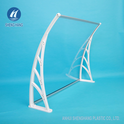 Plastikklammer PC feste Platten-Überdachungs-Polycarbonats-Fenster-Markise