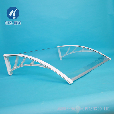 Plastikklammer PC feste Platten-Überdachungs-Polycarbonats-Fenster-Markise