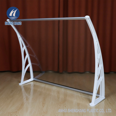 Hohe Auswirkungs-Plastiktür-Überdachungs-feste Polycarbonats-Blatt-Fenster-Markise