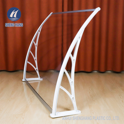 Hohe Auswirkungs-Plastiktür-Überdachungs-feste Polycarbonats-Blatt-Fenster-Markise