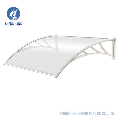 Kunststoffträger-Rahmen-feste Polycarbonats-Platten-Markise für Haus und Geschäft