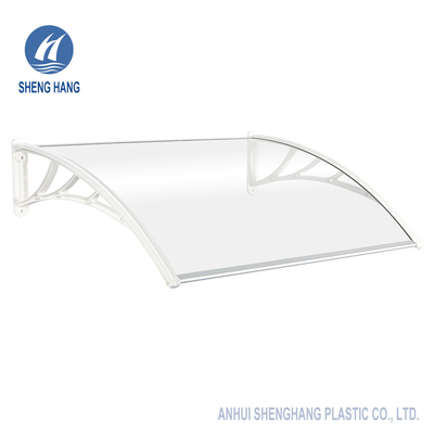 Dauerhafte Plastikklammer-Tür-Überdachungs-feste Polycarbonats-Platten-Markise