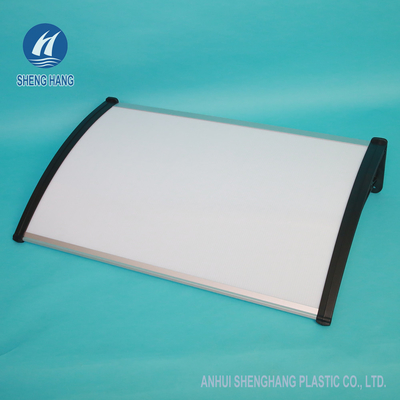 Weißer Plastiktür-Markisen-Polycarbonats-Überdachungs-Sonnenlicht-Regen-Schnee-Schutz