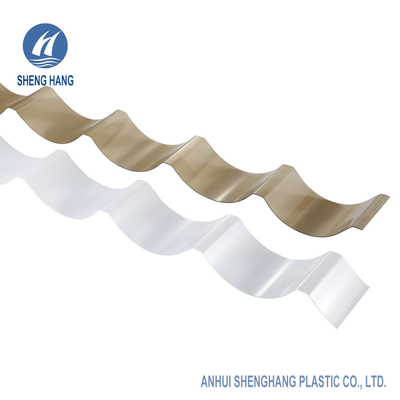 1.5mm 2.75x12ft gewölbtes Polycarbonats-Blatt-klares Plastikdach-Platte Soem
