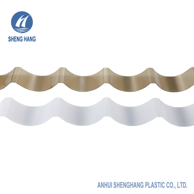Undurchsichtiges gewölbtes Polycarbonats-Blatt Plastiküberdachungs80um 900mm SGS Brown