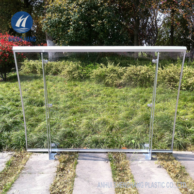 Klare Polykarbonats-Überdachungs-Antialuminiumlegierung der Portal-Tür-3mm