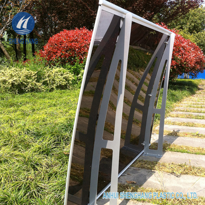 55&quot; X 35&quot; gebogene Polykarbonats-Überdachung Alu-Klammer-Fenster-Tür-Markise