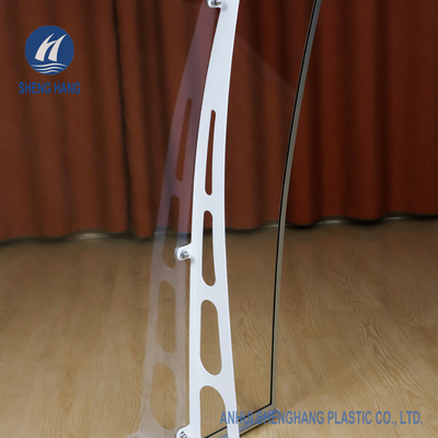 Wasserdichte feste Polykarbonats-Überdachung 4.6ft×3ft mit Metallklammern Eco
