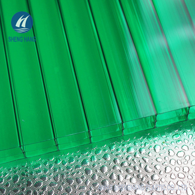 Rechteckiges dreifaches Wand-Polycarbonats-Plastikdeckung Coextruded der Höhlen-8mm