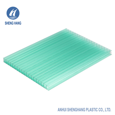 14mm Multiwall Polycarbonat bedeckt vier UVschutz der Wand-2100*3000mm 80um