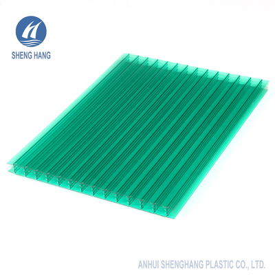 Antiauswirkungs-Hurrikan-Polycarbonats-Höhlen-Blatt 16mm klares grünes Eco