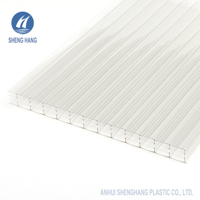Anti-UVdie vier Wand-Höhlen-Polycarbonat bedeckt 2000*3000mm 14mm dick