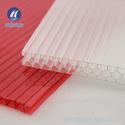Polypropylen-hohles Bienenwaben-Polycarbonats-Blatt hochfestes 2.2kg/M2 3m