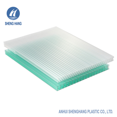 Antiauswirkungs-Gewächshaus-Bienenwaben-Polycarbonats-Blatt zelluläres UV SGS-80um beschichtet