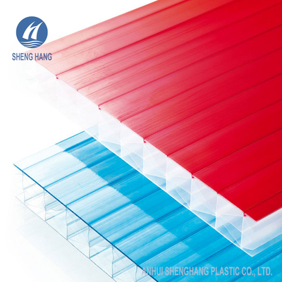 Hohles x-Struktur Multiwall-Polycarbonats-Deckungs-Blatt 25mm 5 Wand PC