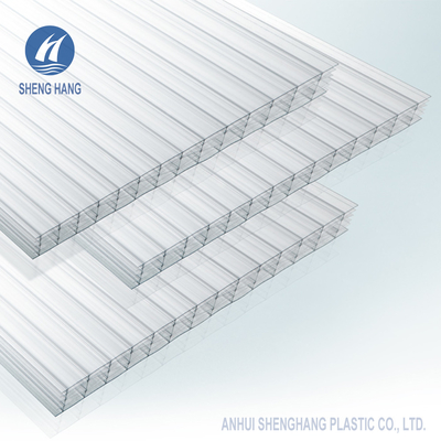 18mm Höhle PC multi Schicht Antifire Diamond Structure des Wand-Polycarbonats-Blatt-6