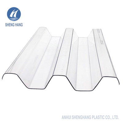 Farbiges transparentes gewölbtes Polycarbonat, das Verdrängung des Blatt-Co überdacht